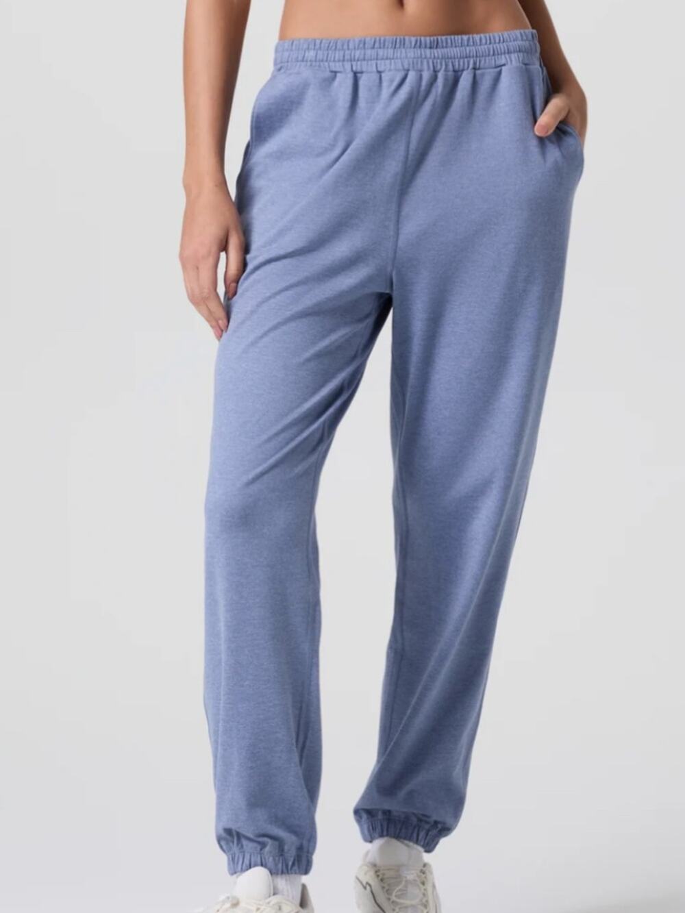 Vuori Boyfriend DreamKnit Jogger, 26.5" Inseam, Blue Heron Heather, Size Small